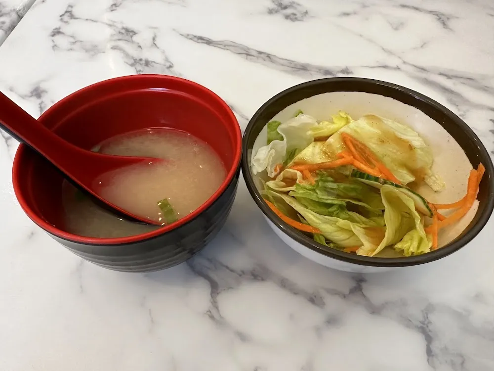 Miso Soup and Salad